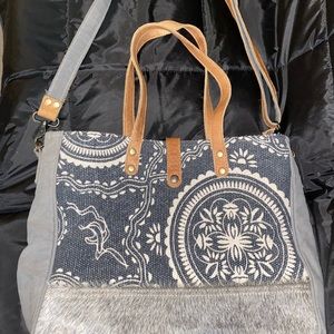 Myra bag great condition. Short handles with longer shoulder strap handle.